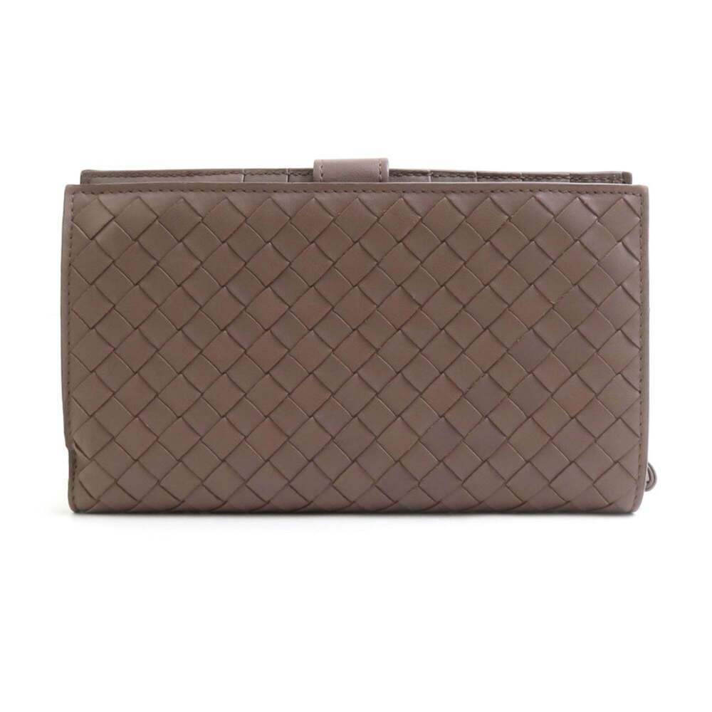 Bottega Veneta bi-fold wallet in light brown intrecciato leather, unisex, h31... - Picture 2 of 5